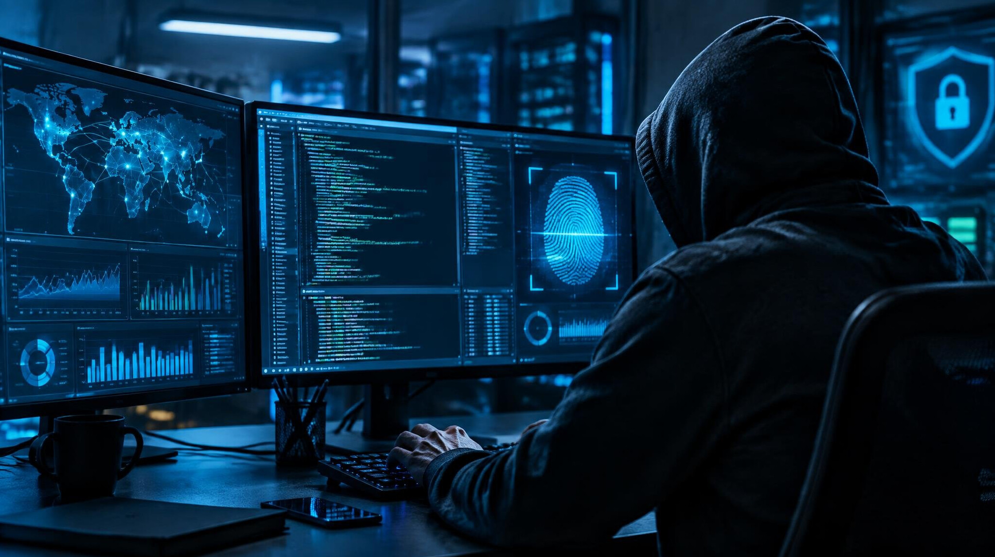 cyber security expert at computer