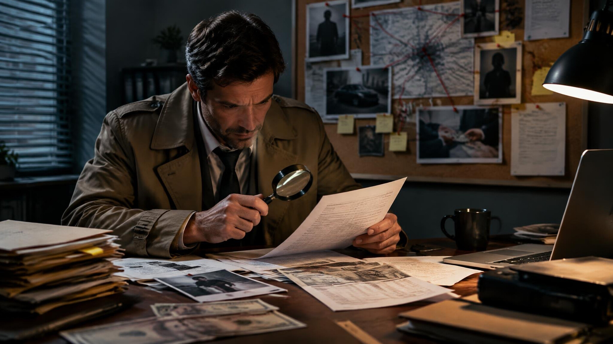 detective investigating case