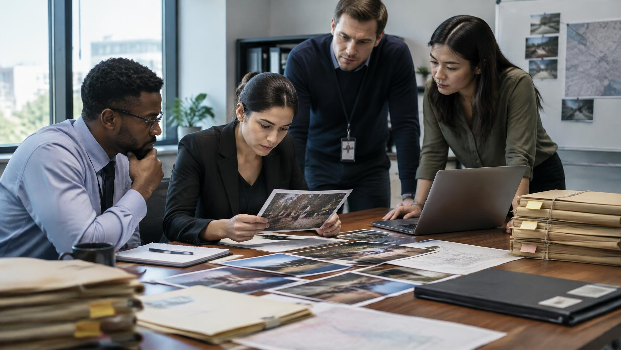 team meeting in office