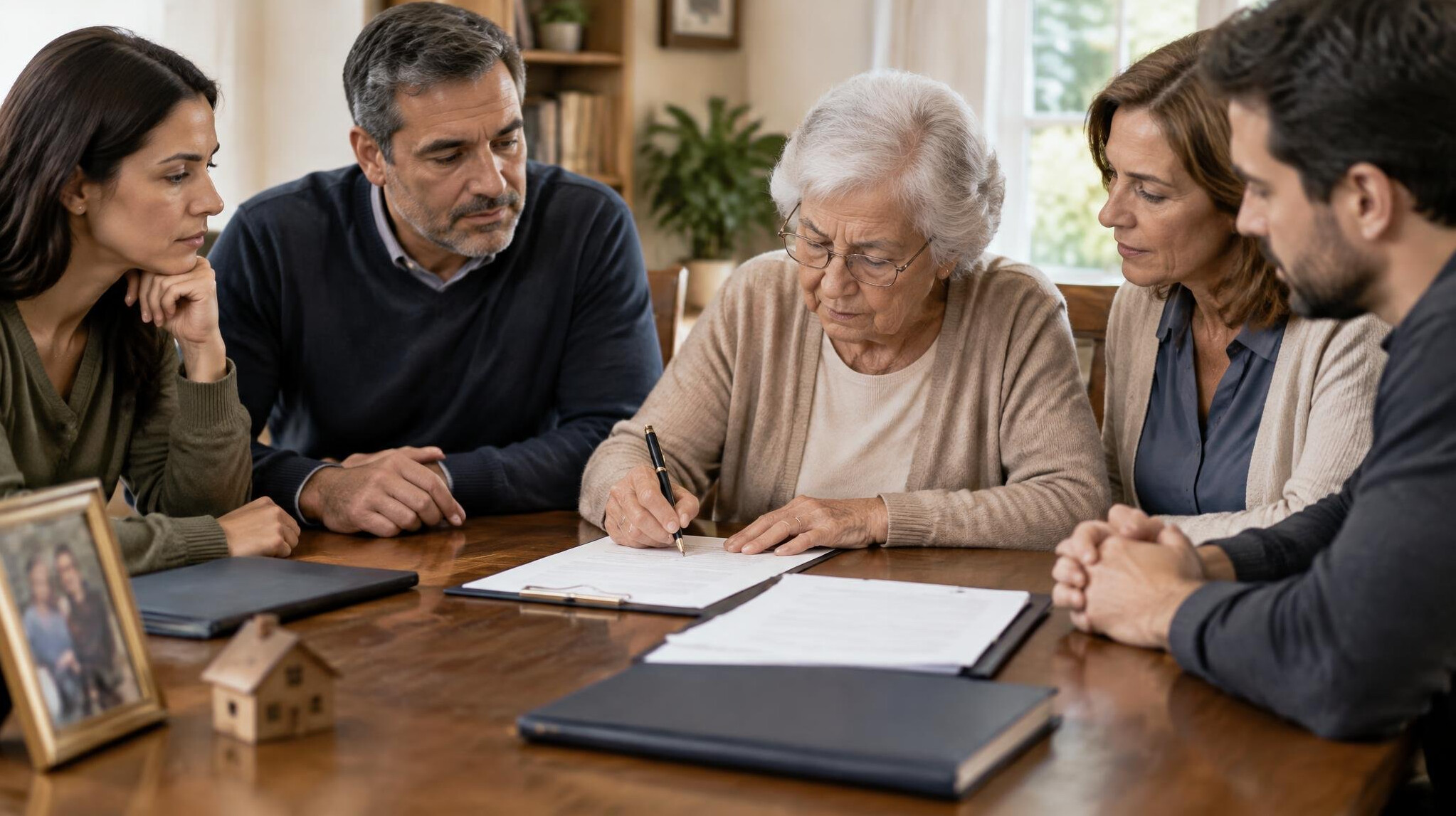 family meeting over documents